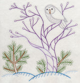 Winter Woodland Owl (Vintage)