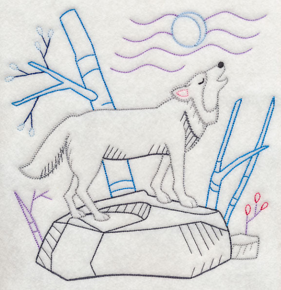 Winter Woodland Wolf (Vintage)