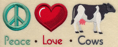 Peace Love Cows