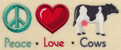 Peace Love Cows