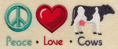 Peace Love Cows
