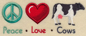 Peace Love Cows