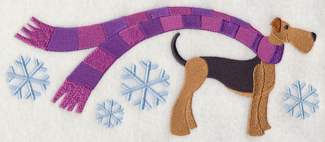 Wrapped Up in Winter Airedale