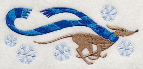 Wrapped Up in Winter Greyhound