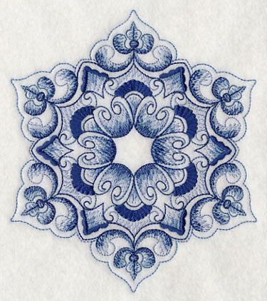Delft Blue Snowflake 1