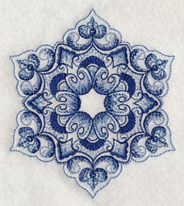 Delft Blue Snowflake 1