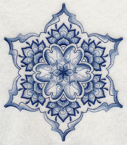 Delft Blue Snowflake 2