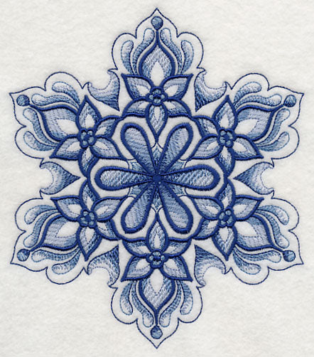 Delft Blue Snowflake 3