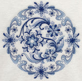Delft Blue Snowflake Medallion 1