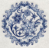 Delft Blue Snowflake Medallion 2