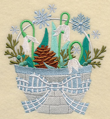Winter Flower Basket 1