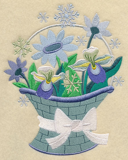 Winter Flower Basket 2