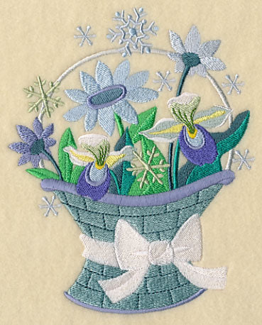 Winter Flower Basket 2