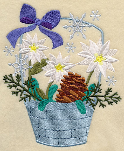 Winter Flower Basket 3