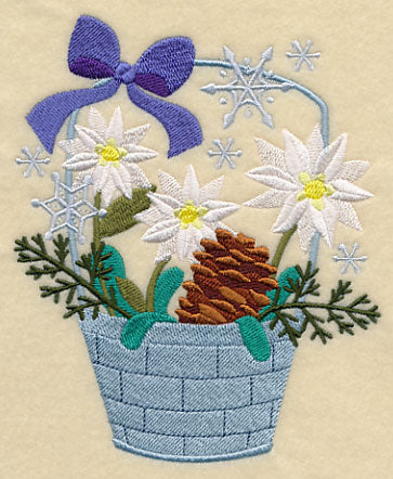 Winter Flower Basket 3