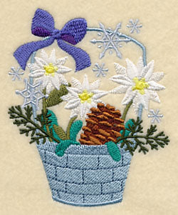 Winter Flower Basket 3