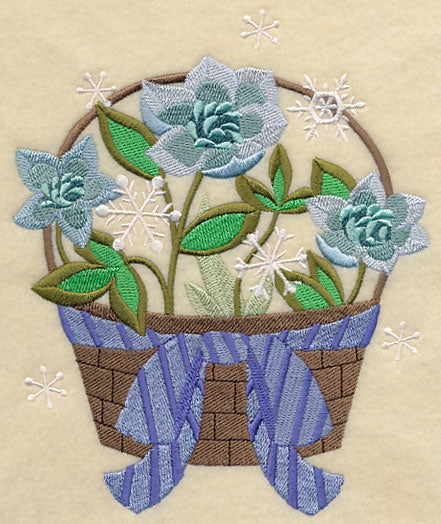 Winter Flower Basket 4
