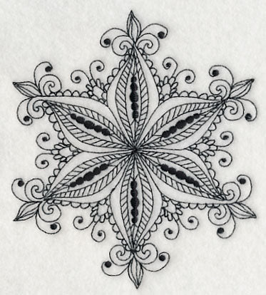Snowflake Symphony 1 (Blackwork)