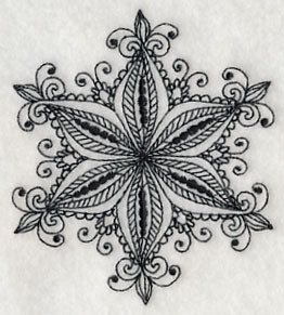 Snowflake Symphony 1 (Blackwork)