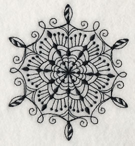 Snowflake Symphony 2 (Blackwork)