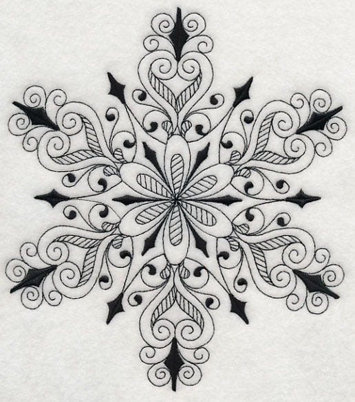 Snowflake Symphony 3 (Blackwork)