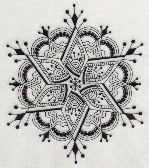 Snowflake Symphony 5 (Blackwork)