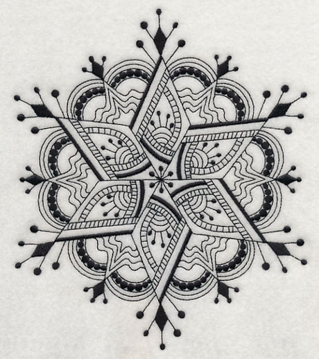 Snowflake Symphony 5 (Blackwork)