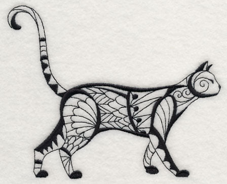 Tuxedo Cat (Blackwork)
