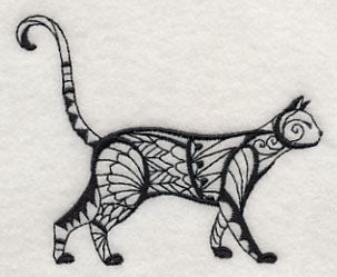 Tuxedo Cat (Blackwork)