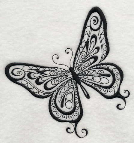 Butterfly Elegance (Blackwork)