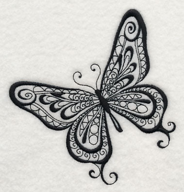Butterfly Elegance (Blackwork)