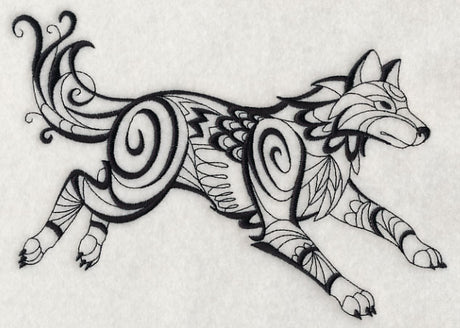 North Wind Wolf (Blackwork)