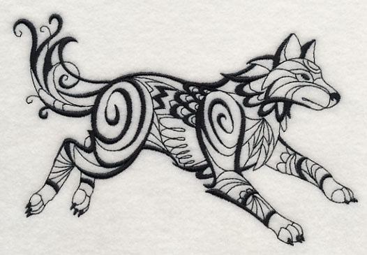 North Wind Wolf (Blackwork)