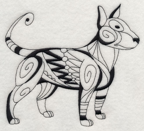Debonair Dog (Blackwork)