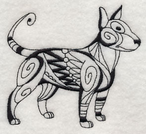 Debonair Dog (Blackwork)