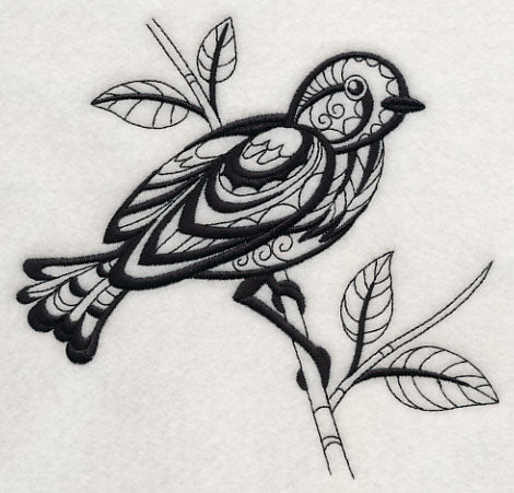 Bird Fantasy (Blackwork)