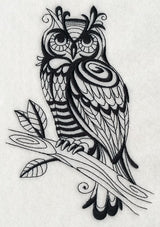 Sage Owl (Blackwork)