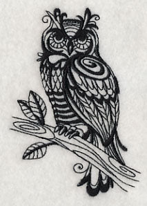 Sage Owl (Blackwork)