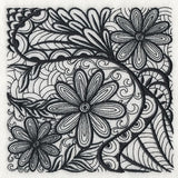 Floral Elegance (Blackwork)