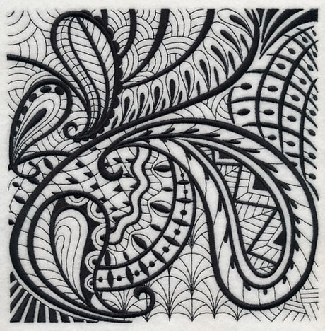 Paisley Elegance (Blackwork)
