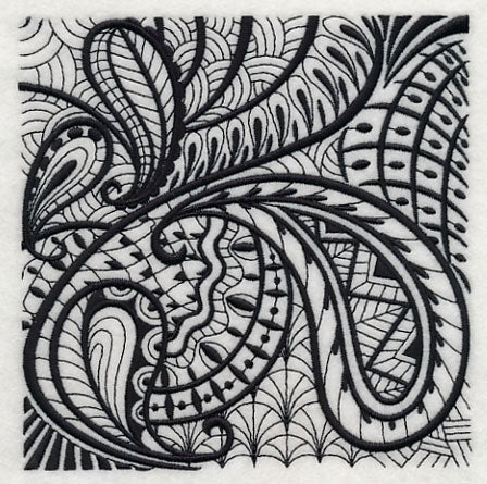 Paisley Elegance (Blackwork)
