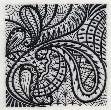 Paisley Elegance (Blackwork)