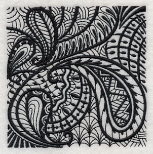 Paisley Elegance (Blackwork)