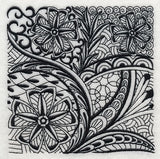 Garden Elegance (Blackwork)