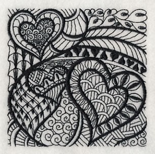 Heartfelt Elegance (Blackwork)