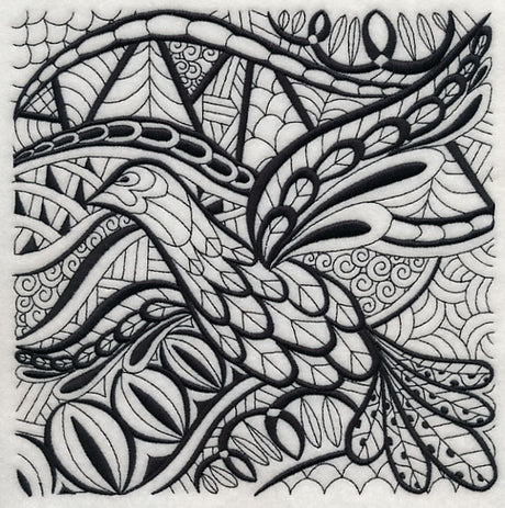 Soaring Elegance (Blackwork)