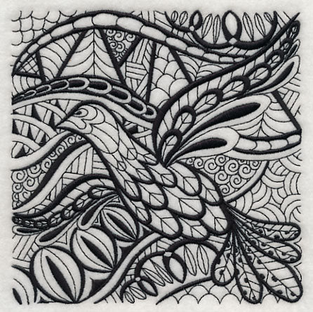 Soaring Elegance (Blackwork)