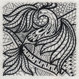 Winged Elegance (Blackwork)