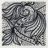 Winged Elegance (Blackwork)