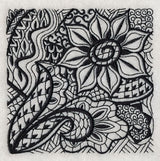 Blooming Elegance (Blackwork)